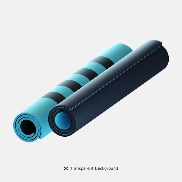 Yoga mat 3d icon illustration