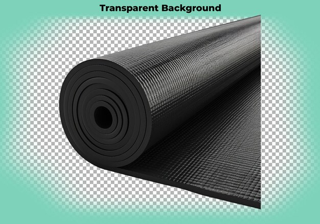 Yoga mat isolated on transparent background