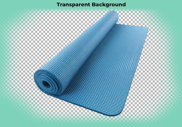 Yoga mat isolated on transparent background