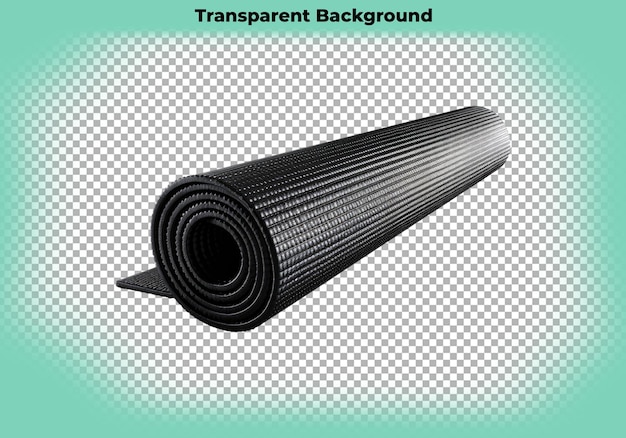 Yoga mat isolated on transparent background