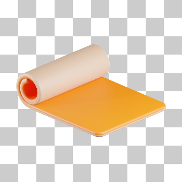 Yoga Mattress 3D Icon