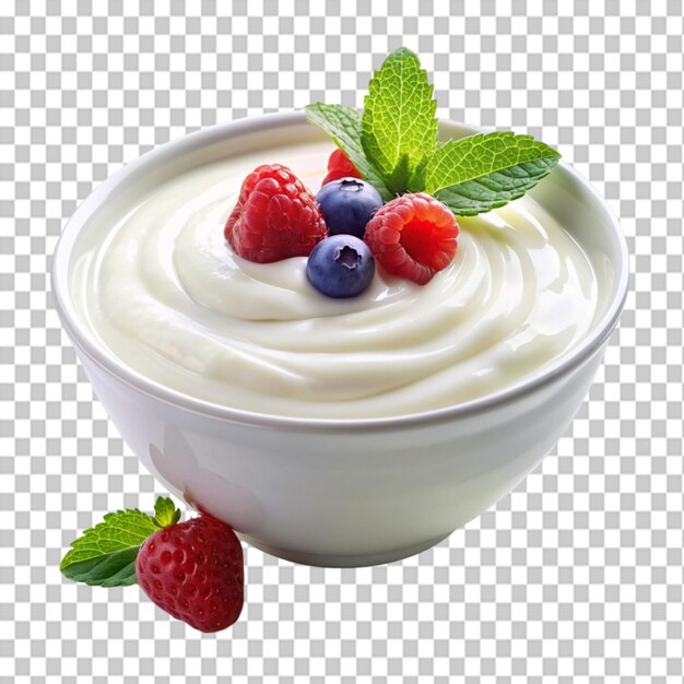 yogurt on transparent background