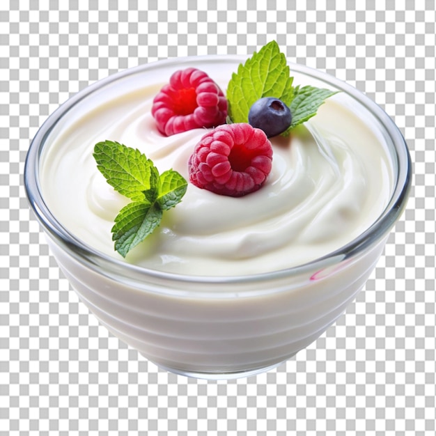 yogurt on transparent background