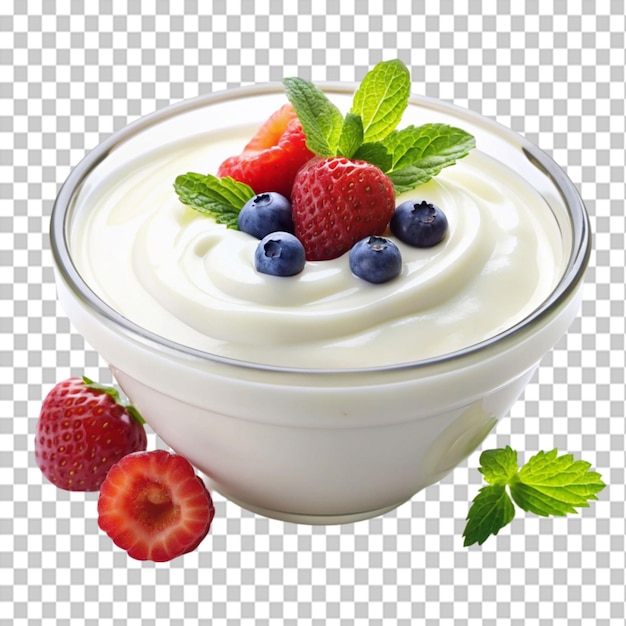 yogurt on transparent background