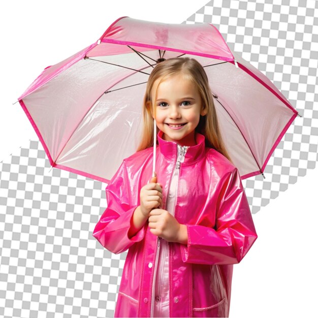 Young child enjoying childhood happiness by playing in the puddle of water after rain