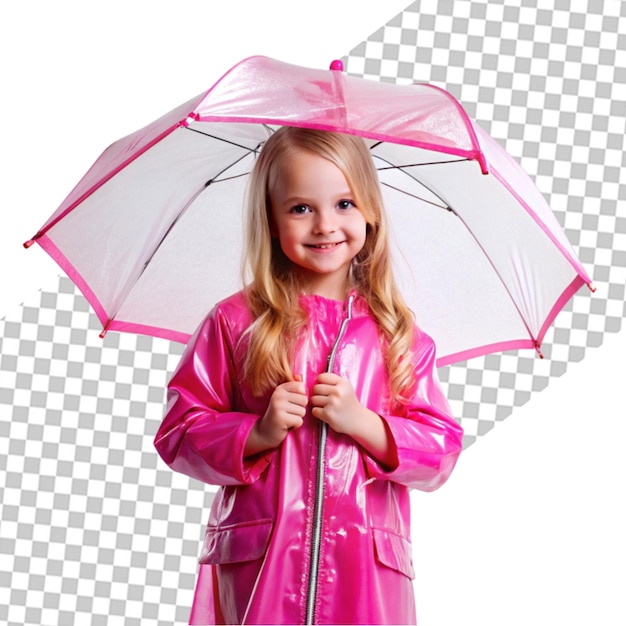 Young child enjoying childhood happiness by playing in the puddle of water after rain