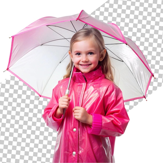 PSD young child enjoying childhood happiness by playing in the puddle of water after rain