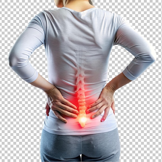 a young man lower back pain