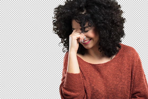 Young woman happy and laughing