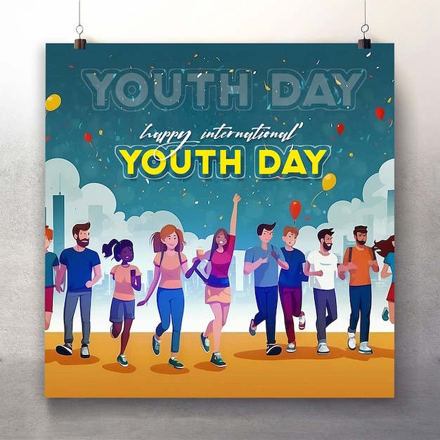 Youth day social media Instagram post banner template