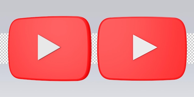 Youtube 3d icon