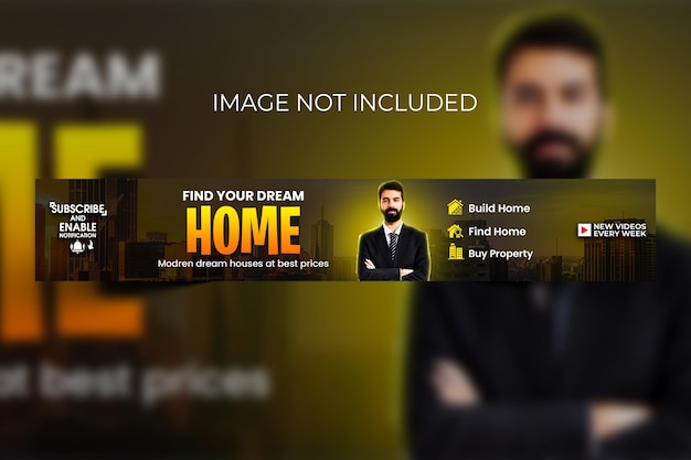 PSD youtube banner post template