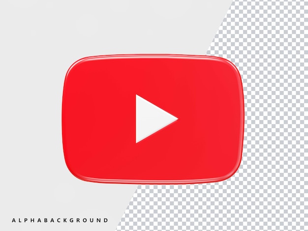 Youtube  button transparent icon