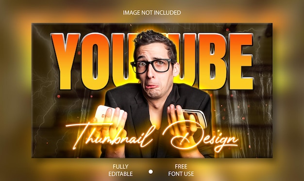 Youtube channel thumbnail and web banner premium psd