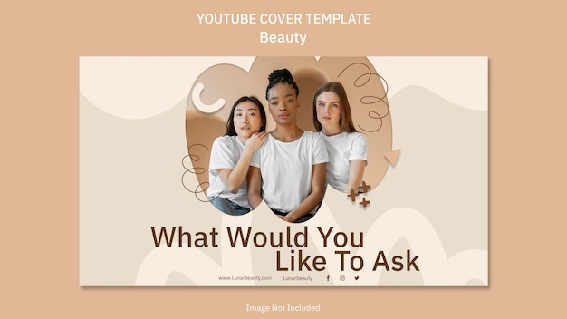 Youtube Cover Template Beauty 2023