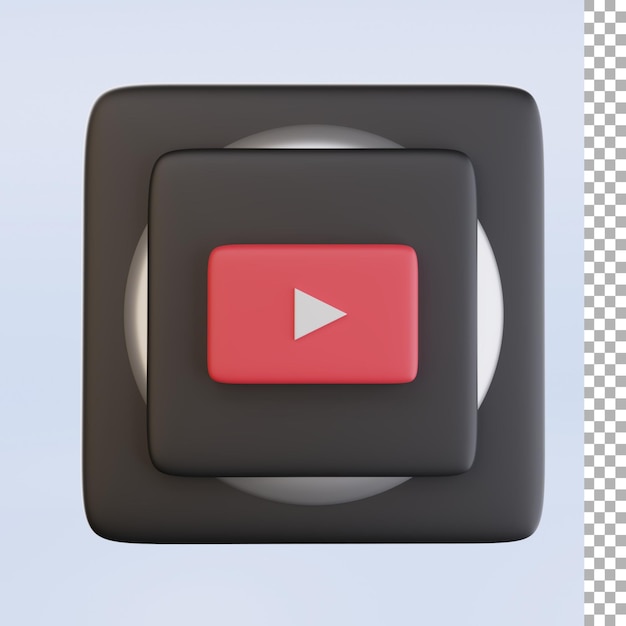 Youtube Logo 3d Icon