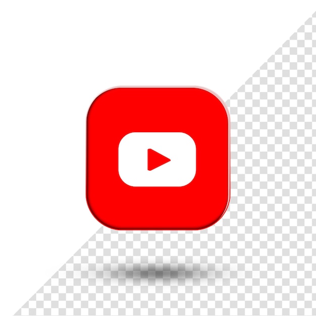 Youtube player icon with flat design