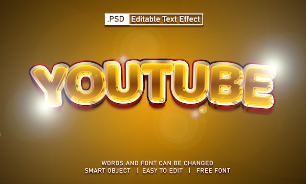 Youtube Text Effect