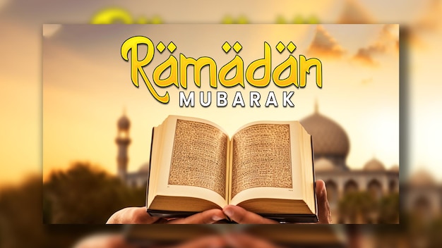 youtube thumbnail background for islamic ramadan Festival