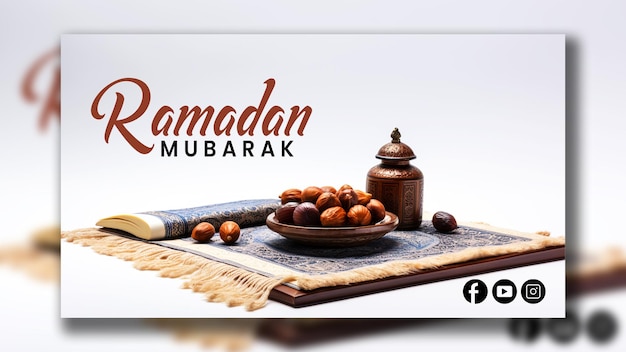 youtube thumbnail background for islamic ramadan Festival