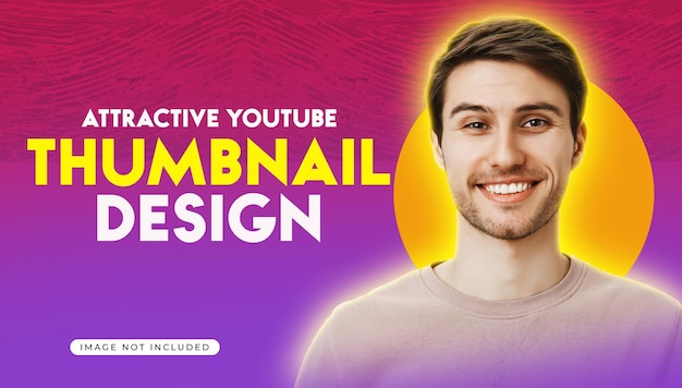 PSD youtube thumbnail design or thumbnail banner channel youtube