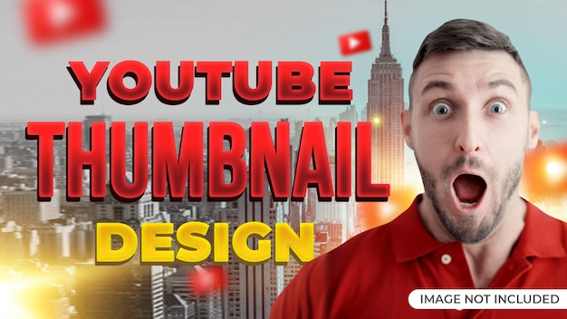 Youtube video thumbnail template