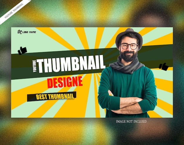 youtube video thumbnail or web banner template for business