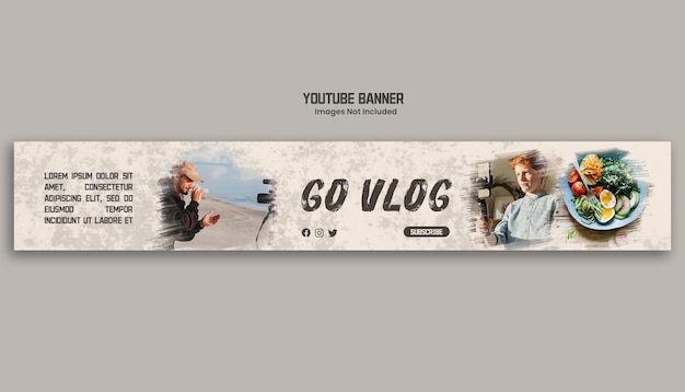 Youtube vlogging banner