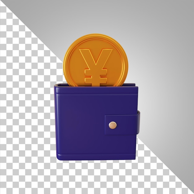 Yuan Wallet 3d Rendering