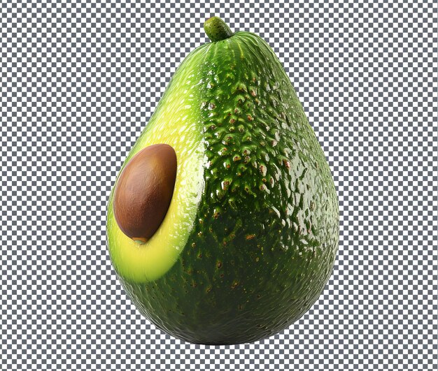 PSD yummy avocado isolated on transparent background