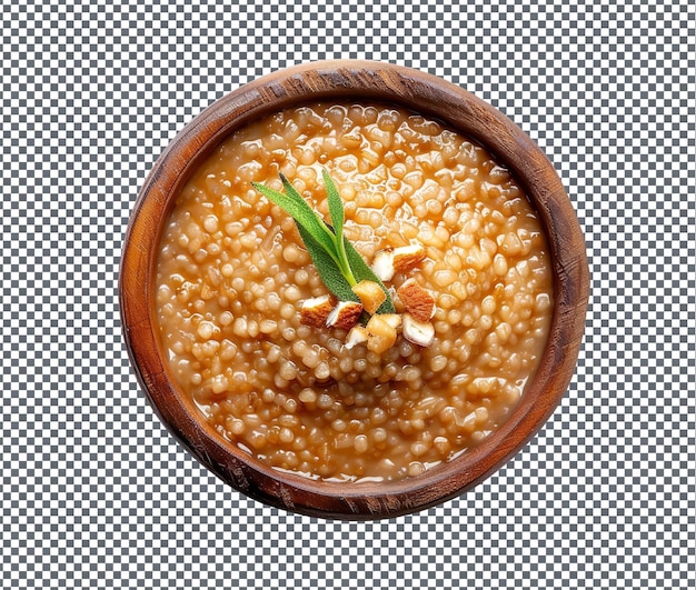 PSD yummy cajiin sorghum_porridge isolated on transparent background