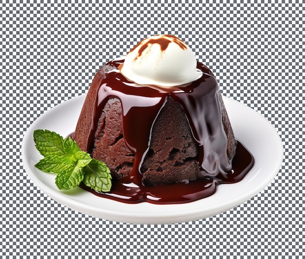 yummy Chocolate dessert isolated on transparent background