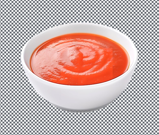 Yummy Cocktail Sauce in Bowl isolated on transparent background