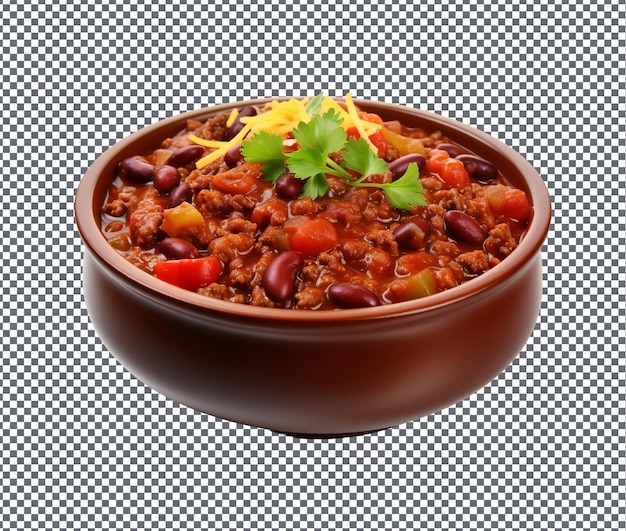 PSD yummy and delicious chili hearty isolated on transparent background