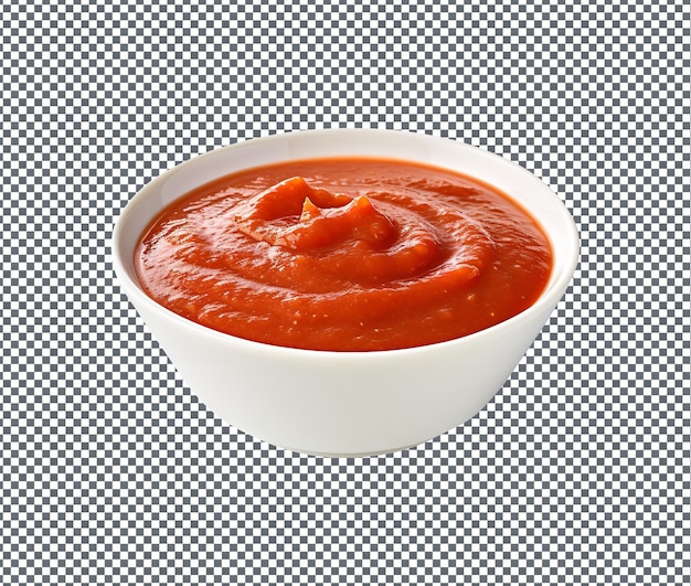 PSD yummy and delicious harissa sause isolated on transparent background