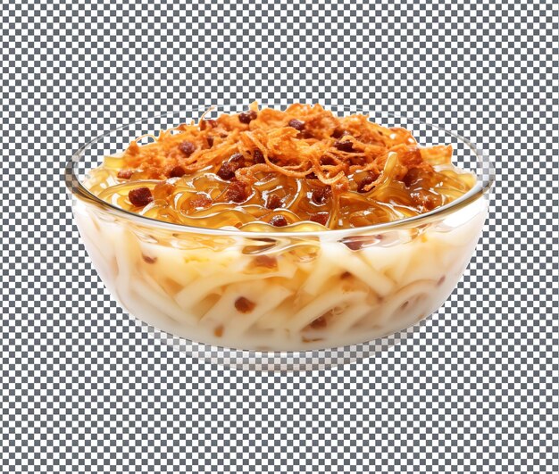 Yummy and delicious Jewish noodle isolated on transparent background