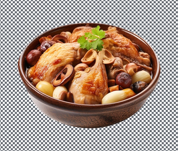 Yummy and delicious Noodle Soup isolated on transparent background