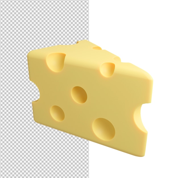 Yummy delicious piece of cheese isolated