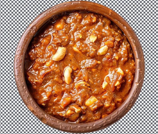 yummy Domodah Groundnut Stew isolated on transparent background