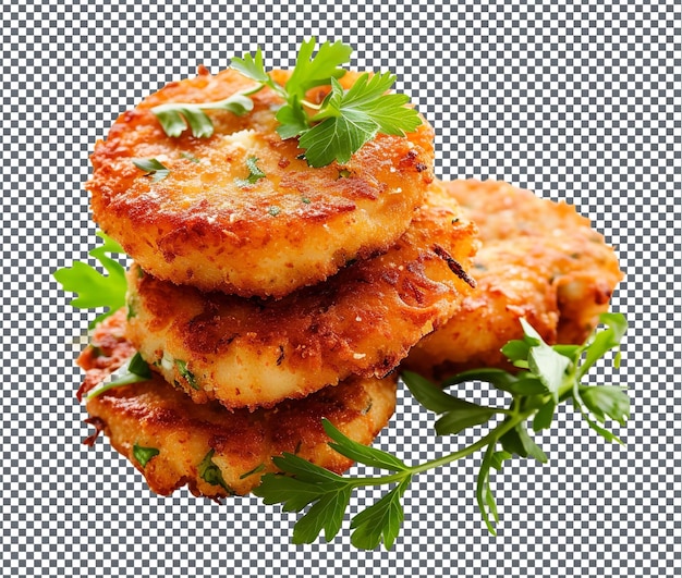 PSD yummy fogo feta fritters isolated on transparent background