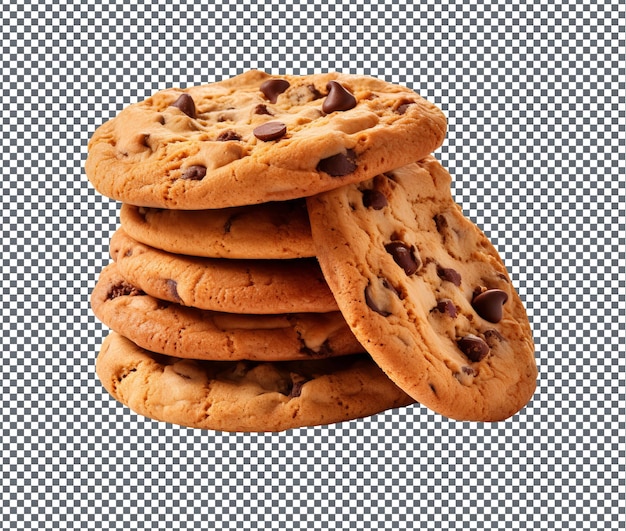 Yummy Freshly Baked Cookies isolated on transparent background