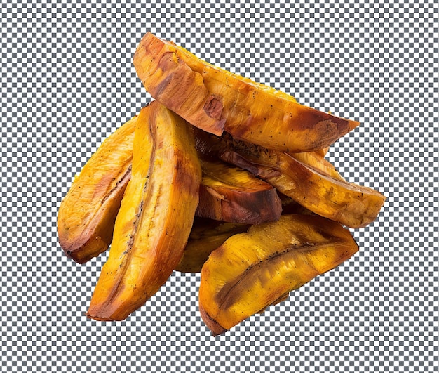 yummy Fried Plantains isolated on transparent background