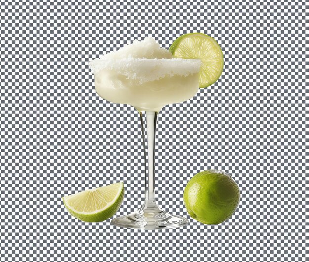 PSD yummy frozen margaritas isolated on transparent background