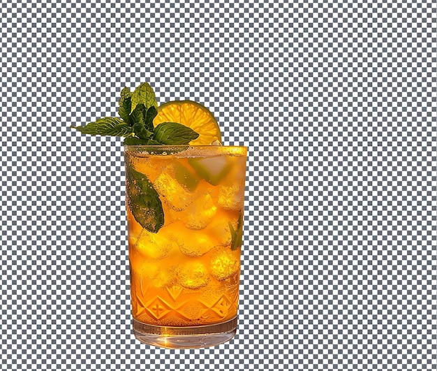 Yummy fruit drink isolated on transparent background