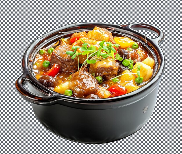 PSD yummy fufu casserole isolated on transparent background