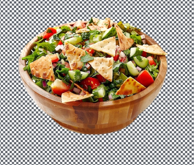 yummy Kolo Salad Torn flatbread isolated on transparent background