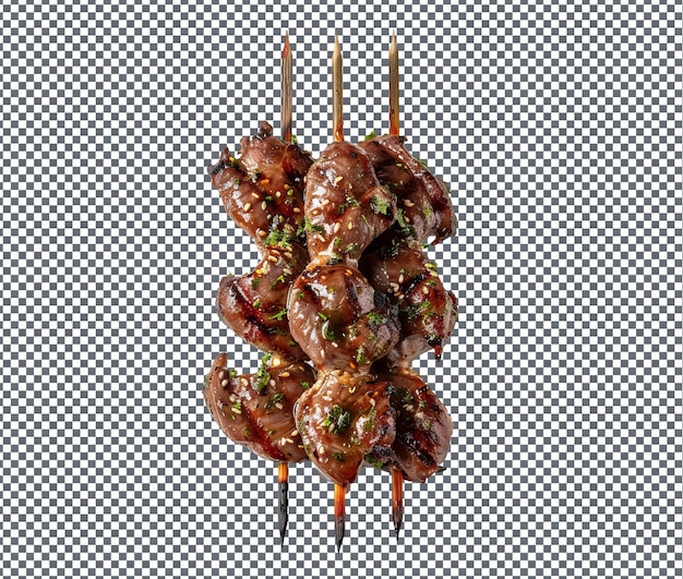 yummy Lapin Rabbit Skewers isolated on transparent background