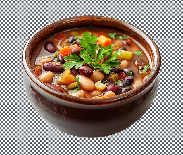 PSD yummy morama bean stew isolated on transparent background