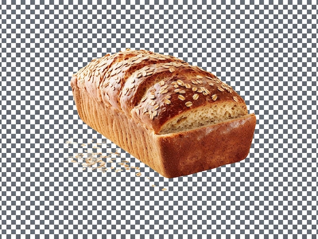 yummy Oat Bran Bread isolated on transparent background