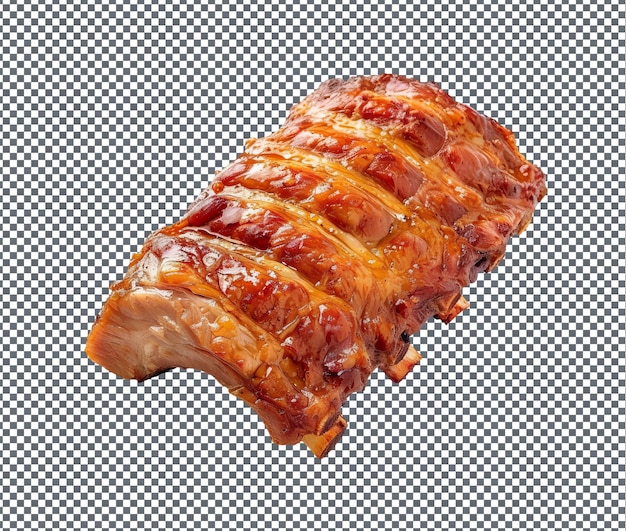 yummy Portuguese style Pork isolated on transparent background